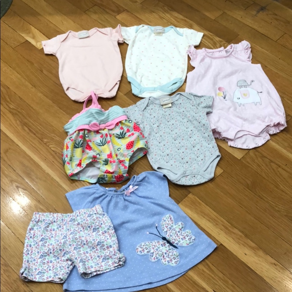 6 baby outfits for one price